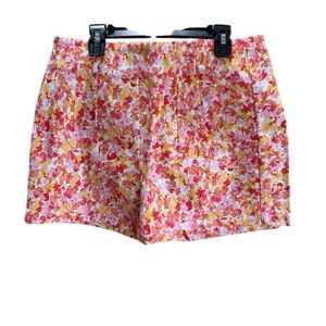 NWT Hale Bob Floral Print High Rise  Shorts Sz M